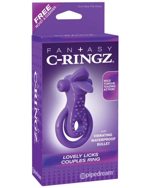Fantasy C-ringz Lovely Licks Couples Ring  - Purple Pipedream® 1657