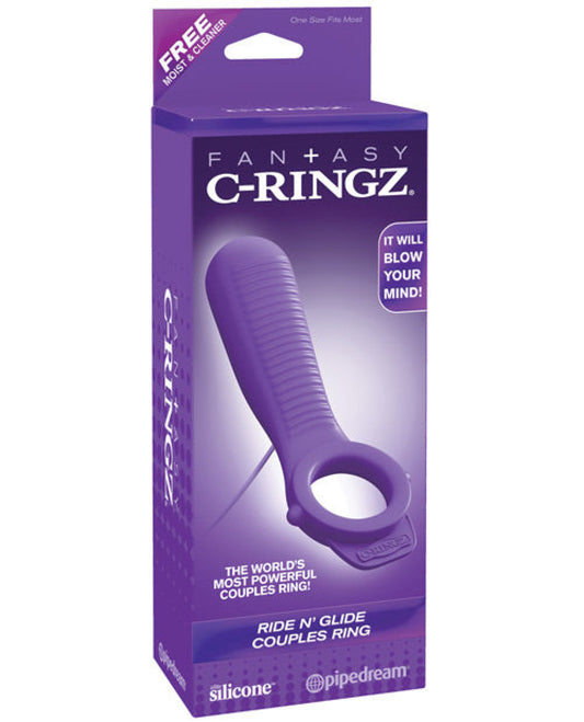 Fantasy C-ringz Ride N' Glide Couples Ring - Purple Pipedream® 1657