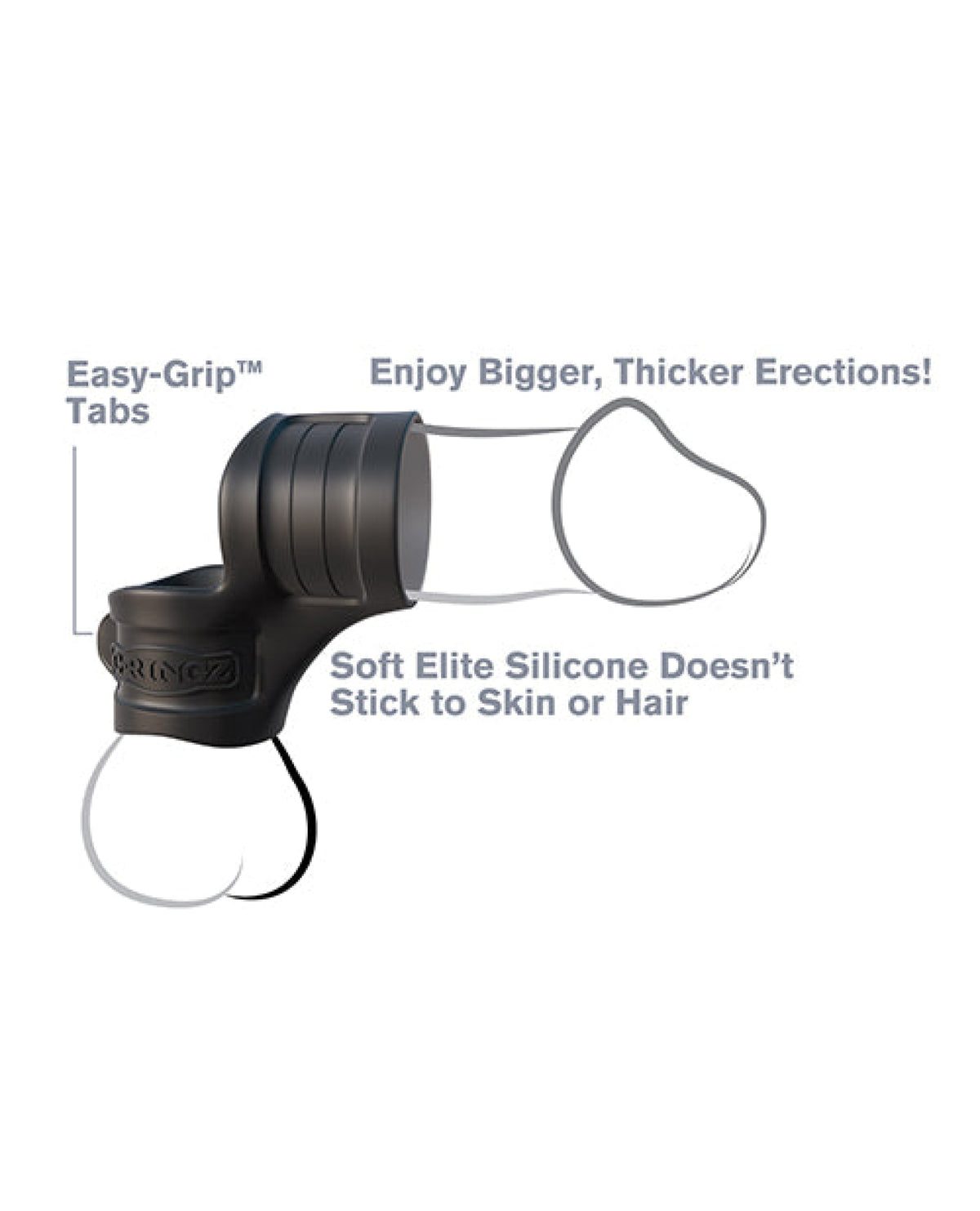 Fantasy C-ringz Mr. Big Cock Ring & Ball Stretcher - Black Pipedream®