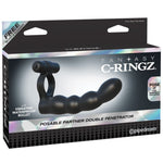 Fantasy C-ringz Posable Partner Double Penetrator - Black Pipedream®