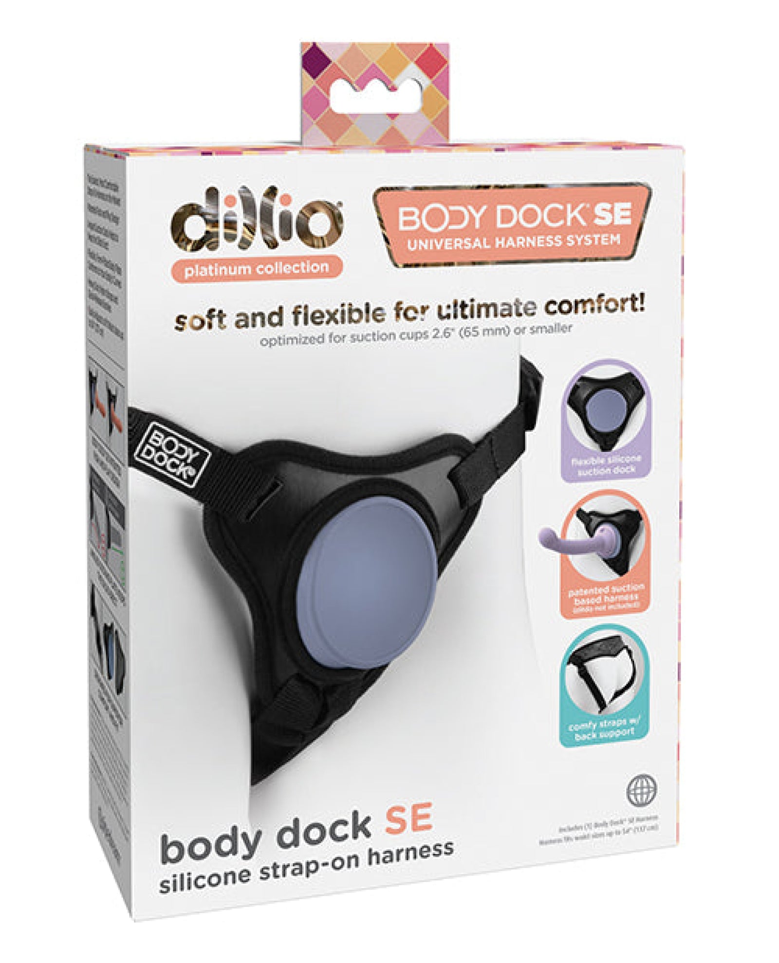 Dillio Platinum Body Dock Se Strap On Harness - Black Pipedream®