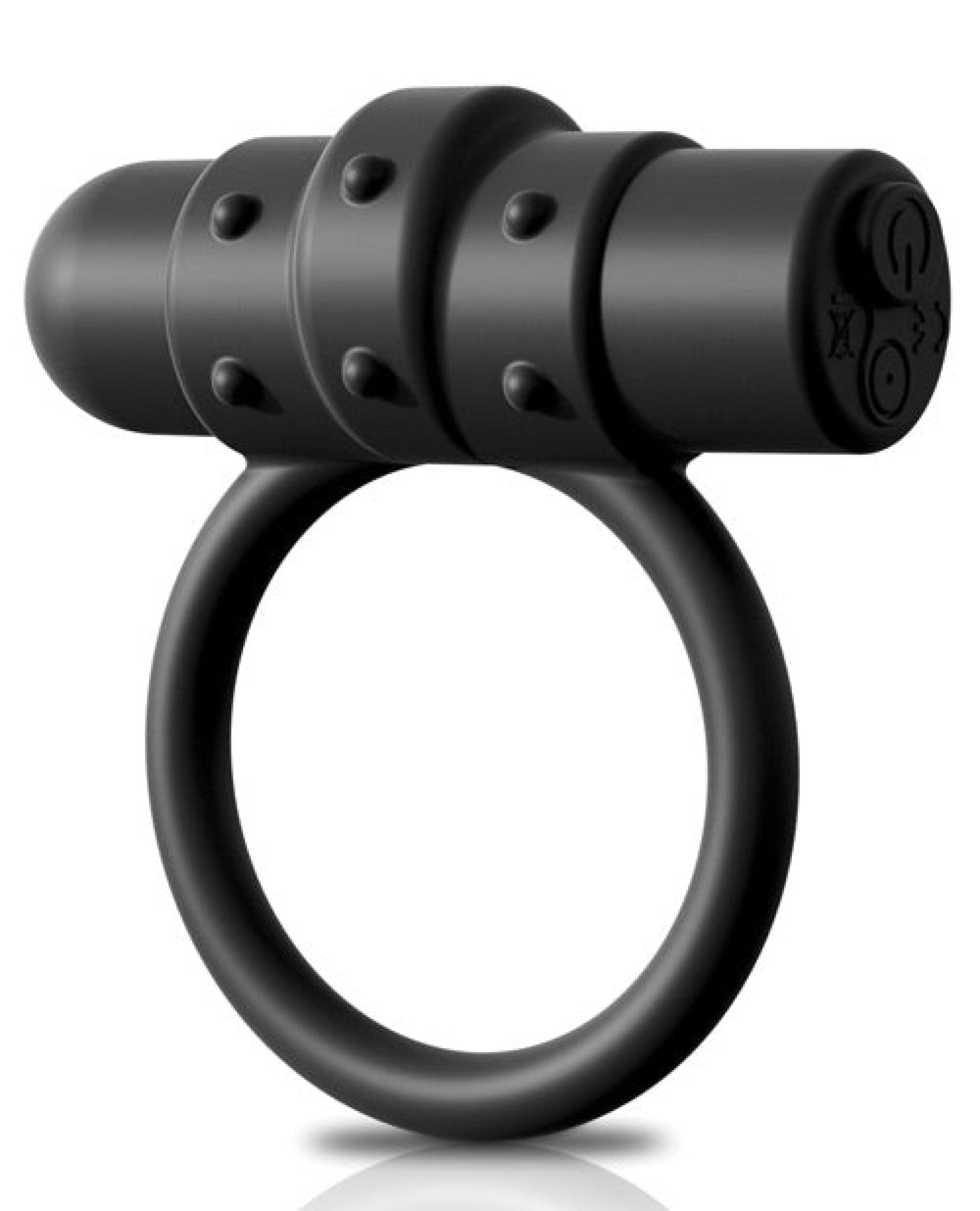 Sir Richards Control Vibrating Silicone C-ring - Black Pipedream®