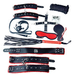 Plesur Deluxe Bondage Kit - Black-red Plesur