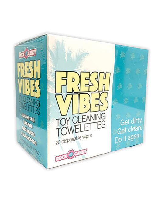 Rock Candy Fresh Vibes Toy Cleaning Towelettes - Box Of 20 Rock Candy 1657