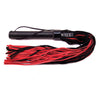 Rouge Suede Flogger W-leather Handle - Black-red Rouge