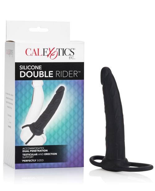 Double Rider Silicone 6.5" - Black California Exotic Novelties