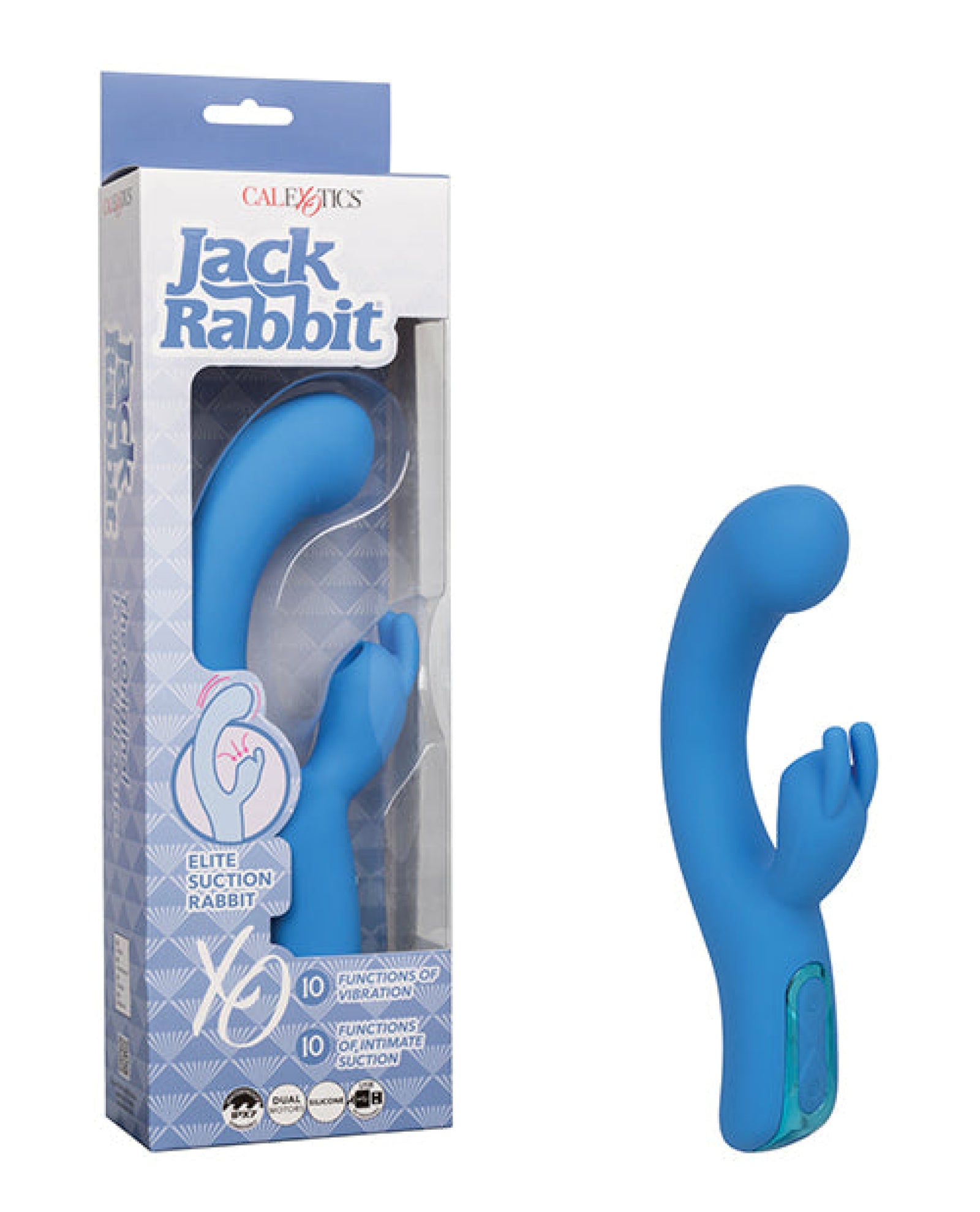 Jack Rabbit Elite Suction Rabbit - Blue California Exotic Novelties