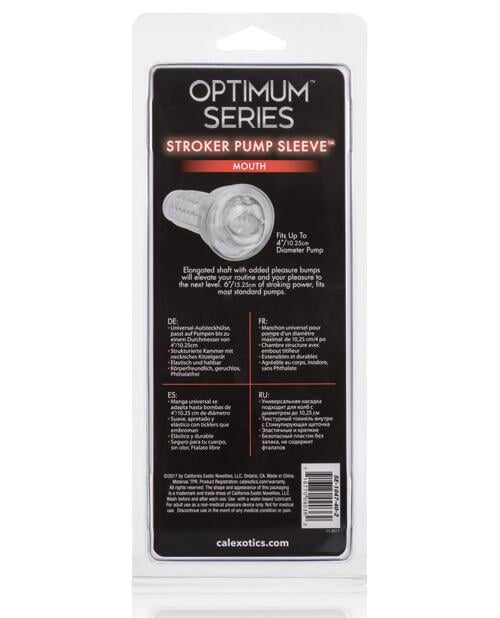 Optimum Series Stroker Pump Sleeve California Exotic Novelties