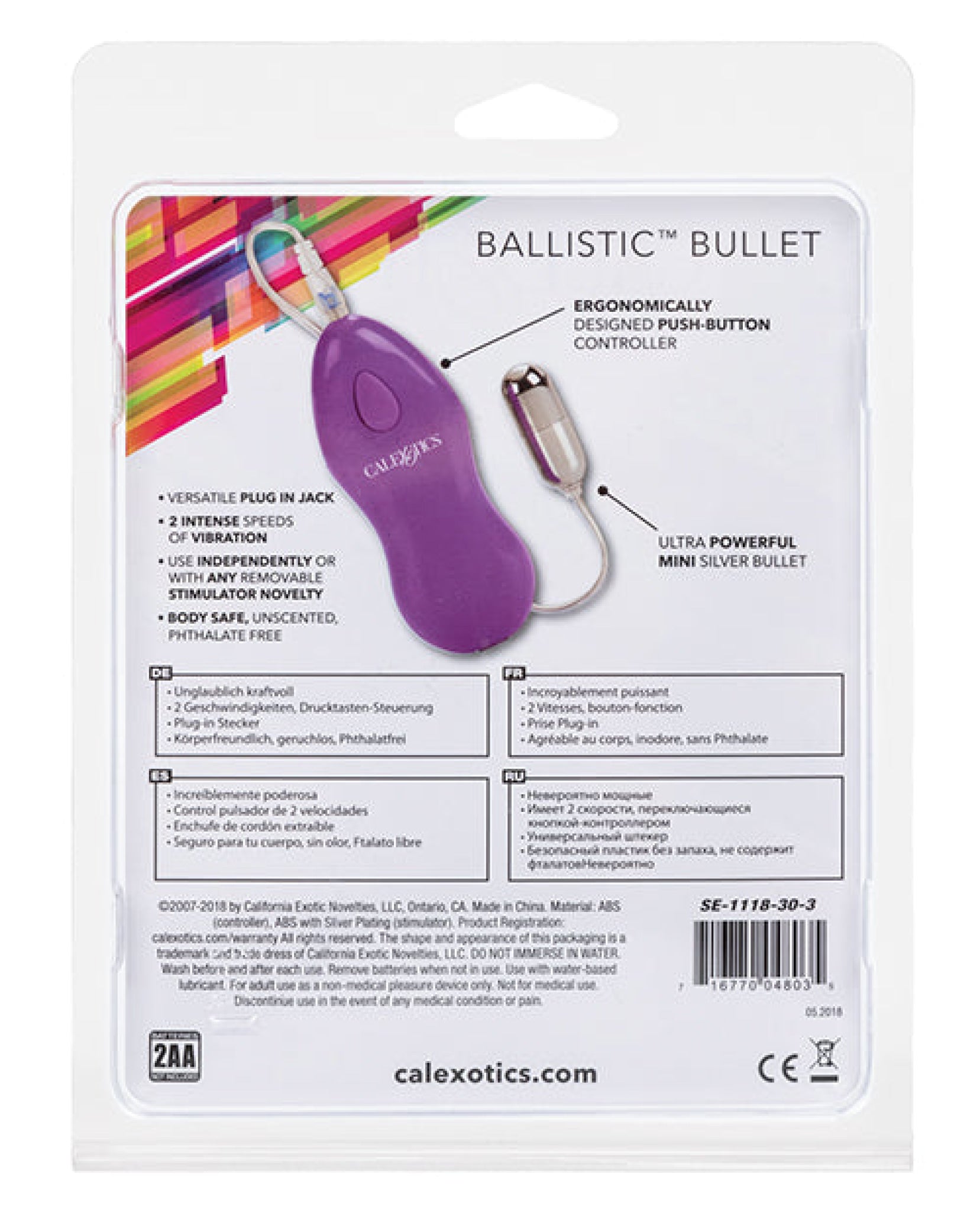 Ballistic Mini W-purple Controller California Exotic Novelties