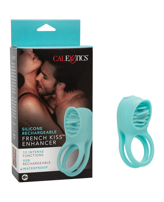 Couple's Enhancers Silicone Rechargeable French Kiss Enhancer - Teal California Exotic Novelties 1657