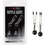 Nipple Grips Weighted Tweezer Nipple Clamps  -silver California Exotic Novelties