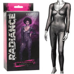 Radiance Crotchless Full Body Suit Black O/s California Exotic Novelties