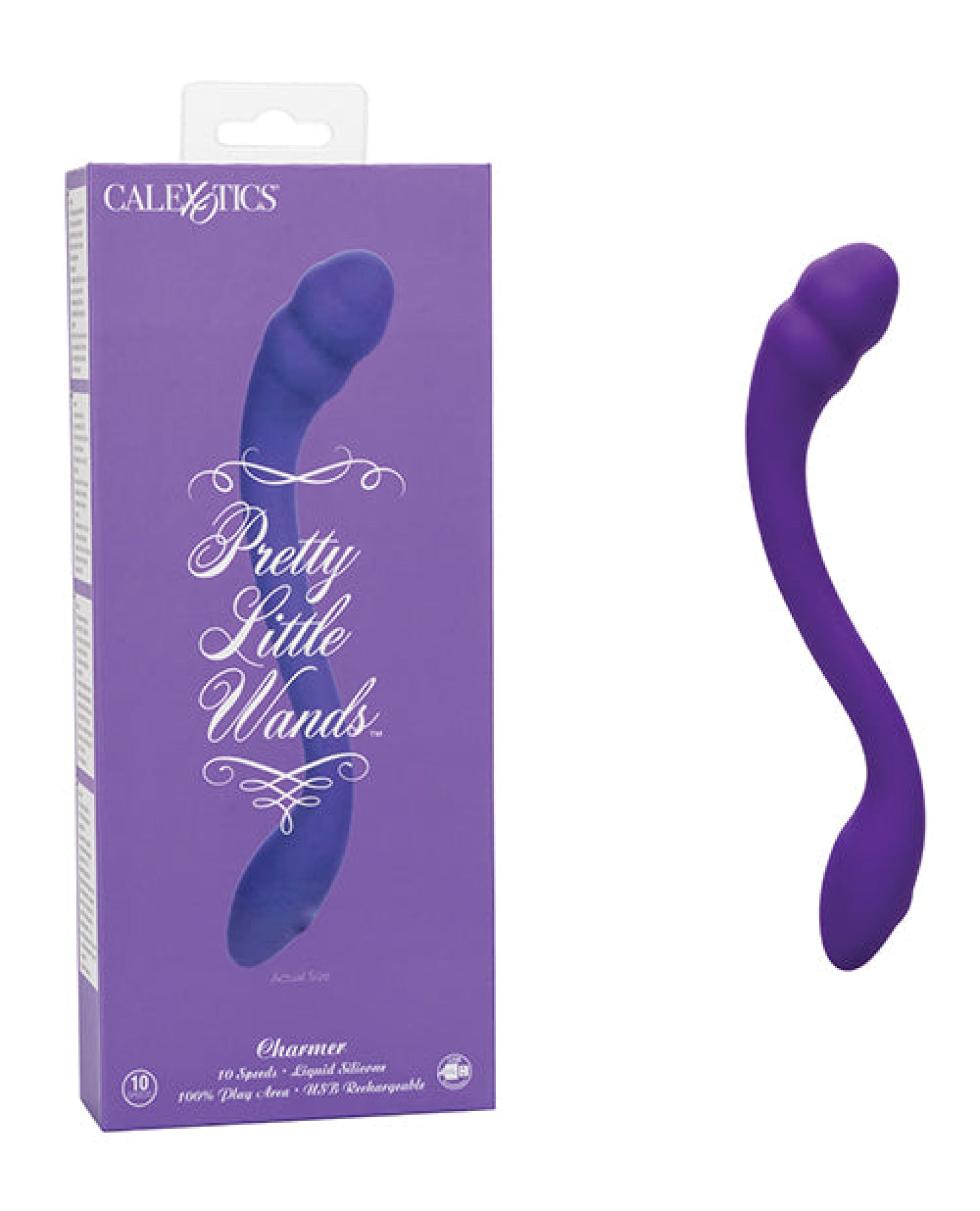 Pretty Little Wands Charmer Massager - Purple California Exotic Novelties