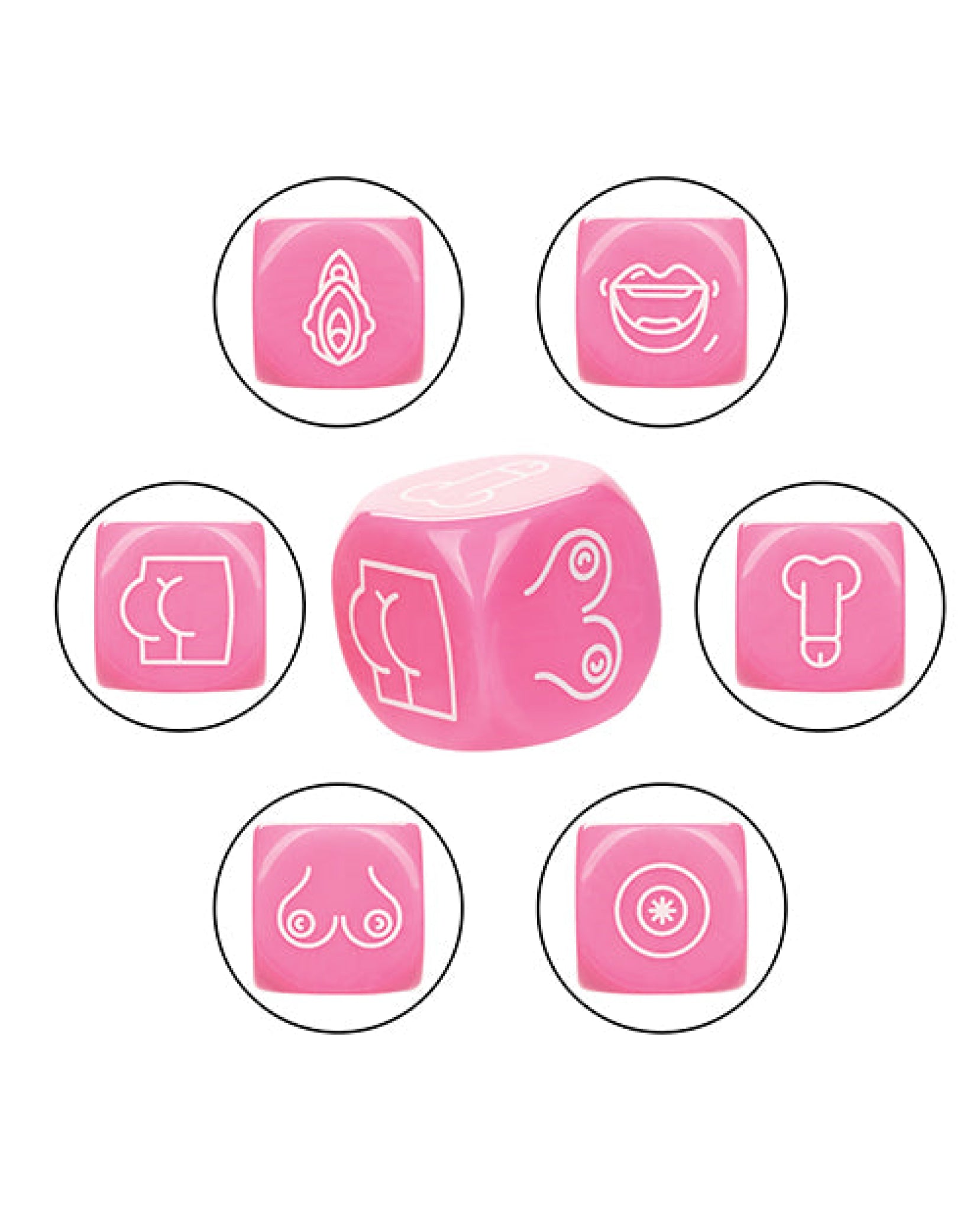 Naughty Bits Roll With It Icon Based Sex Dice Naughty Bits