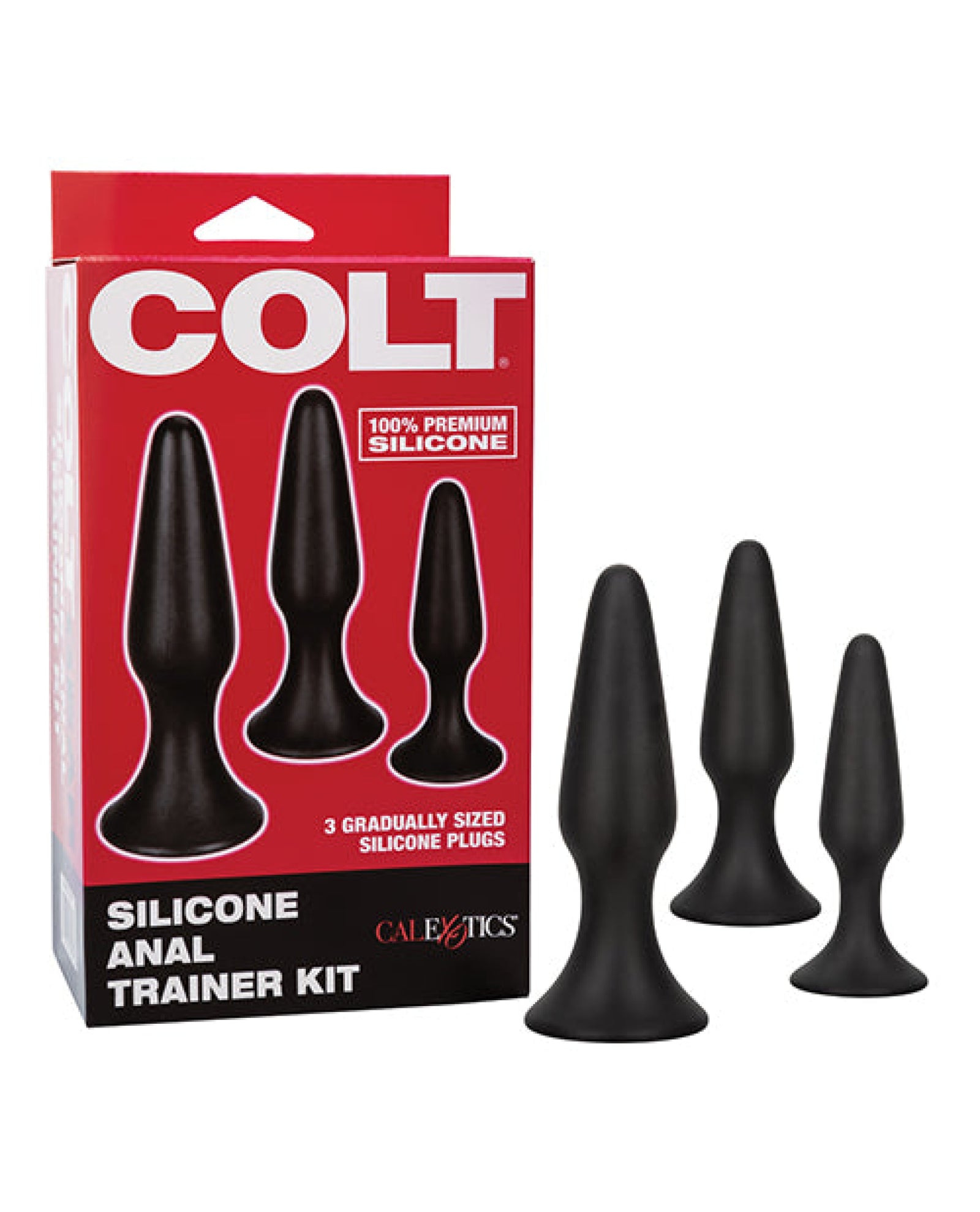 Colt Silicone Anal Trainer Kit - Black California Exotic Novelties