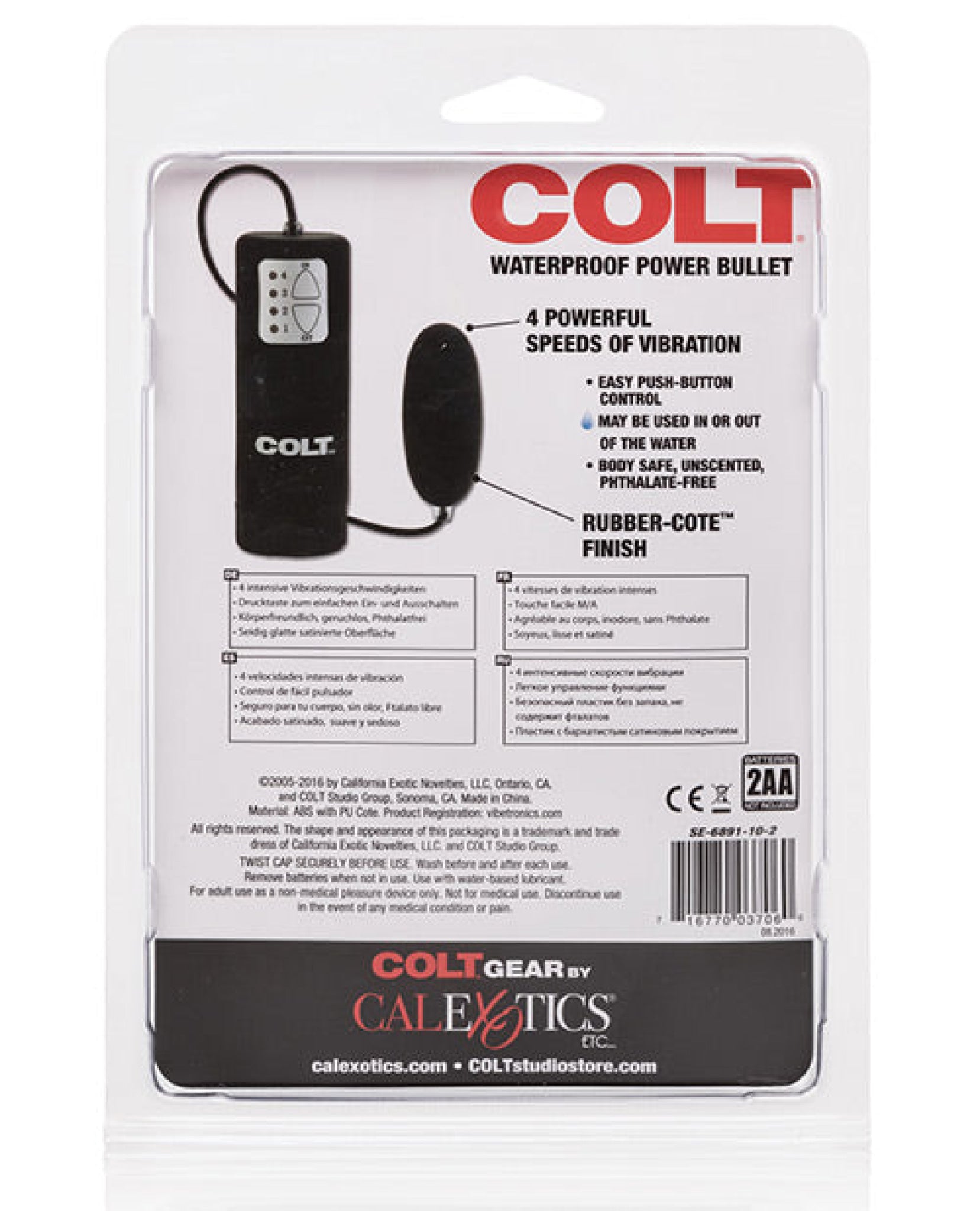 Colt Power Bullet Waterproof - Black California Exotic Novelties