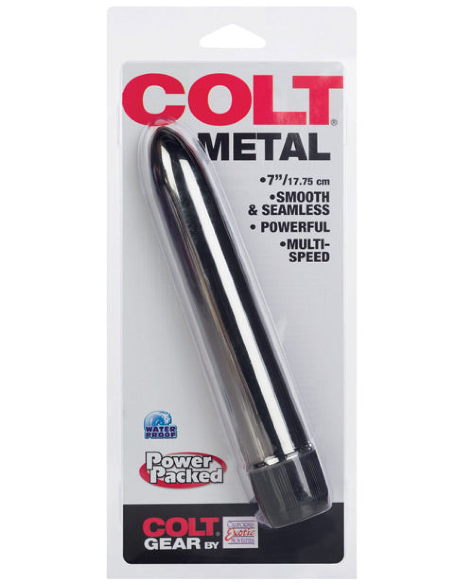 Colt 7" Metal - Silver California Exotic Novelties