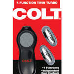 Colt 7-function Twin Turbo Bullets - Silver California Exotic Novelties
