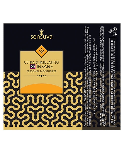 Sensuva Ultra Stimulating On Insane Personal Moisturizer - 1.93 Oz Butter Rum Sensuva Valencia Naturals