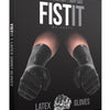 Shots Fist It Latex Short Gloves - Black Shots