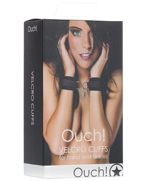 Shots Ouch Velcro Hand-ankle Cuffs - Black Shots
