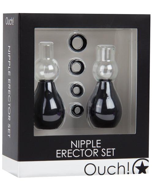Shots Ouch Nipple Erector Set - Black Shots