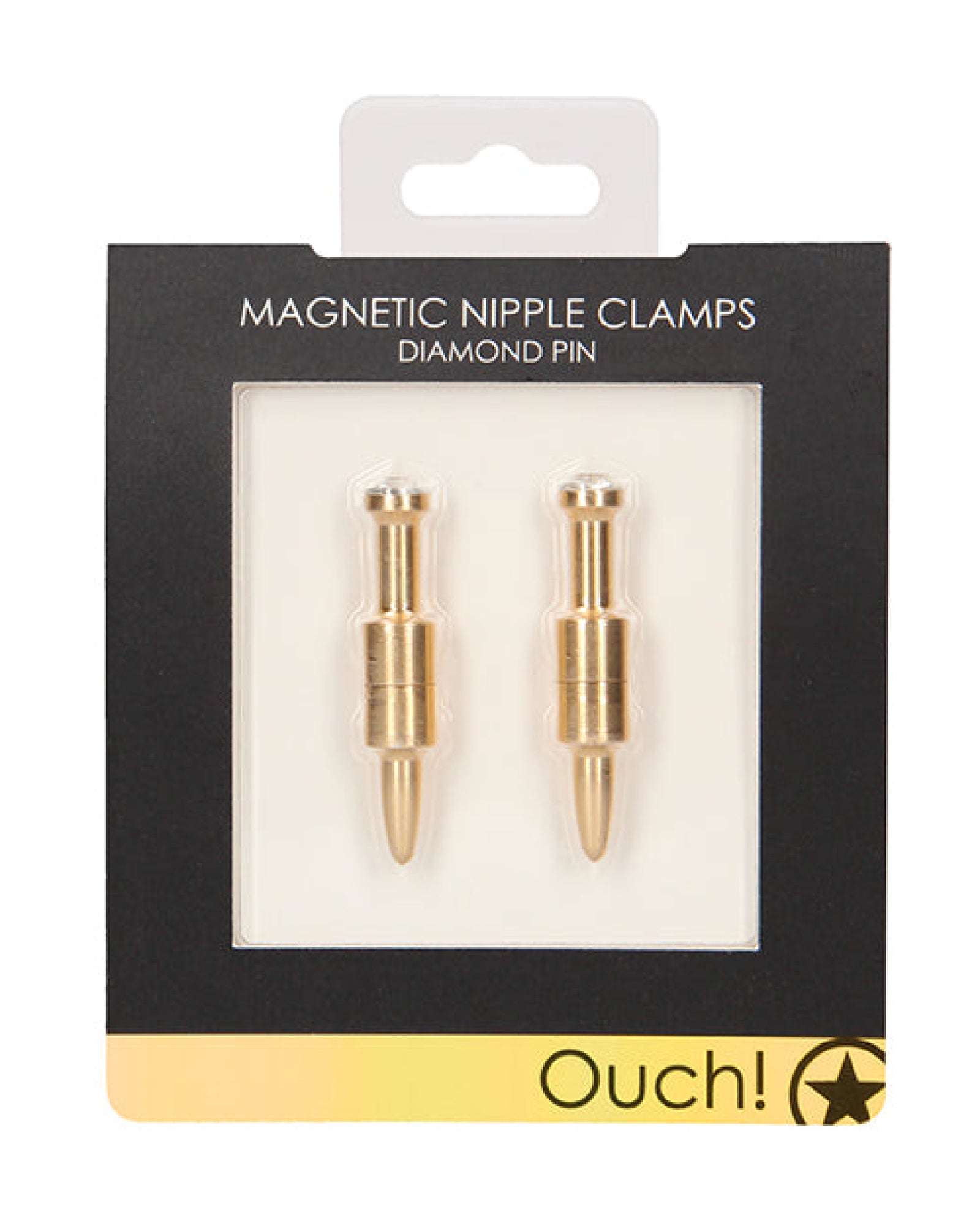 Shots Ouch Diamond Pin Magnetic Nipple Clamps Shots America LLC