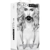 Shots Ouch Black & White Breathable Ball Gag W-nipple Clamps - Black Shots