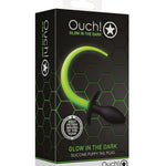 Shots Ouch Puppy Tail Plug - Glow In The Dark Shots America LLC