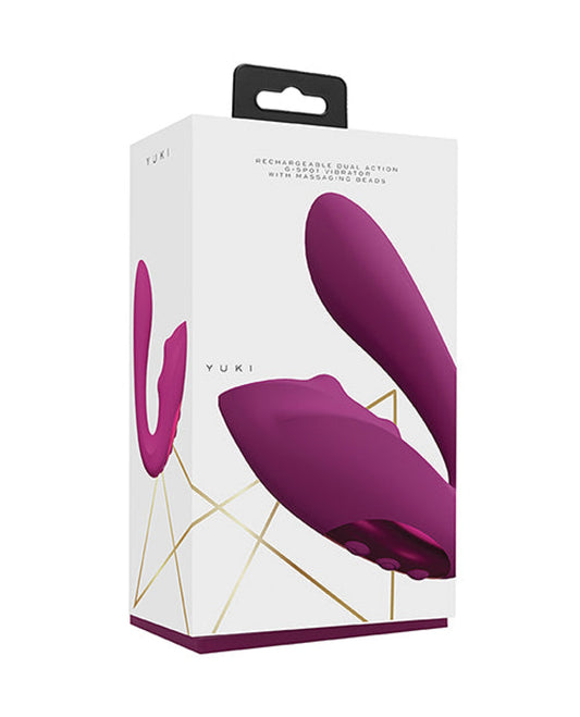 Shots Yuki Dual Action G-spot Vibrator W/massaging Beads Shots