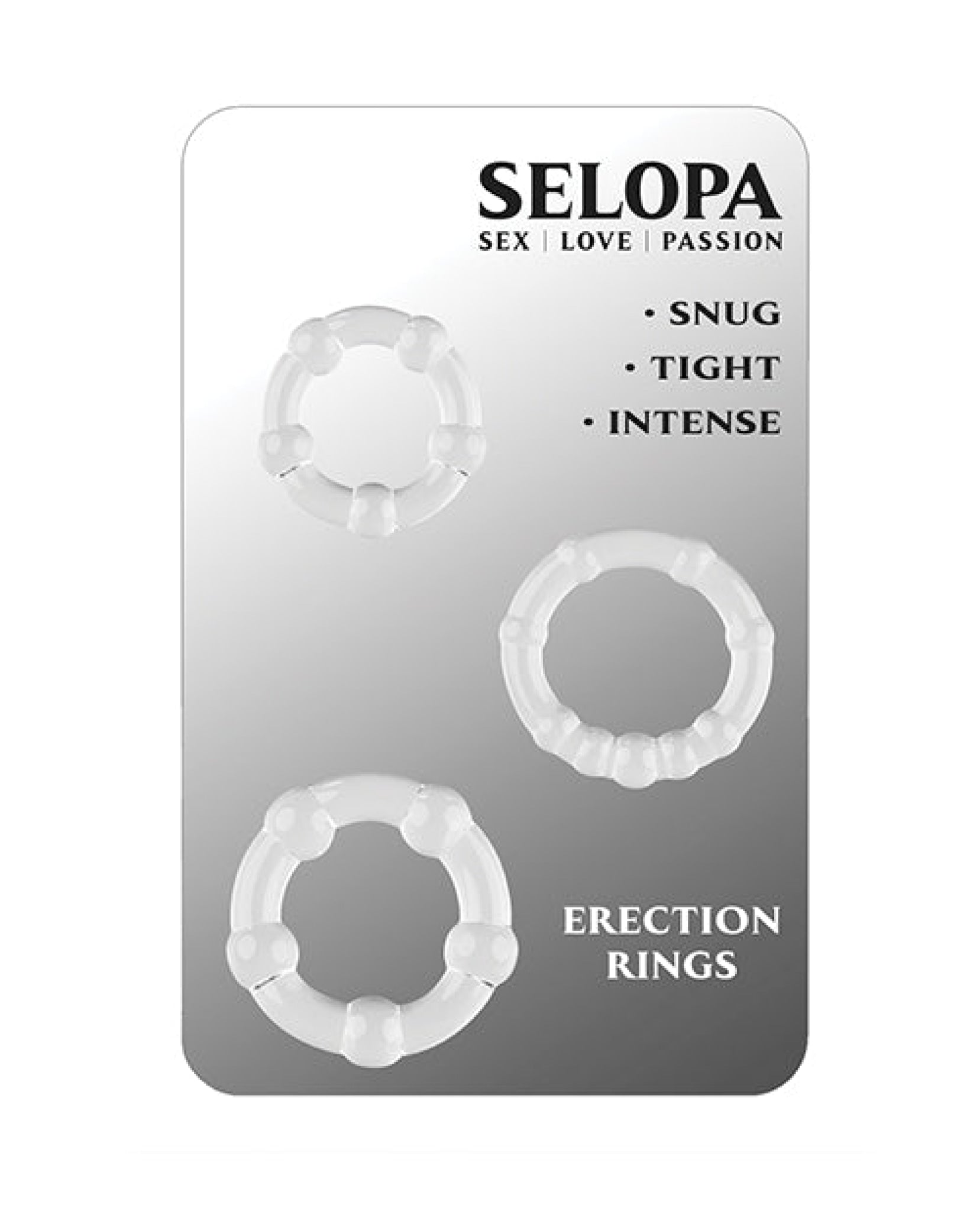 Selopa Erection Rings - Clear Selopa
