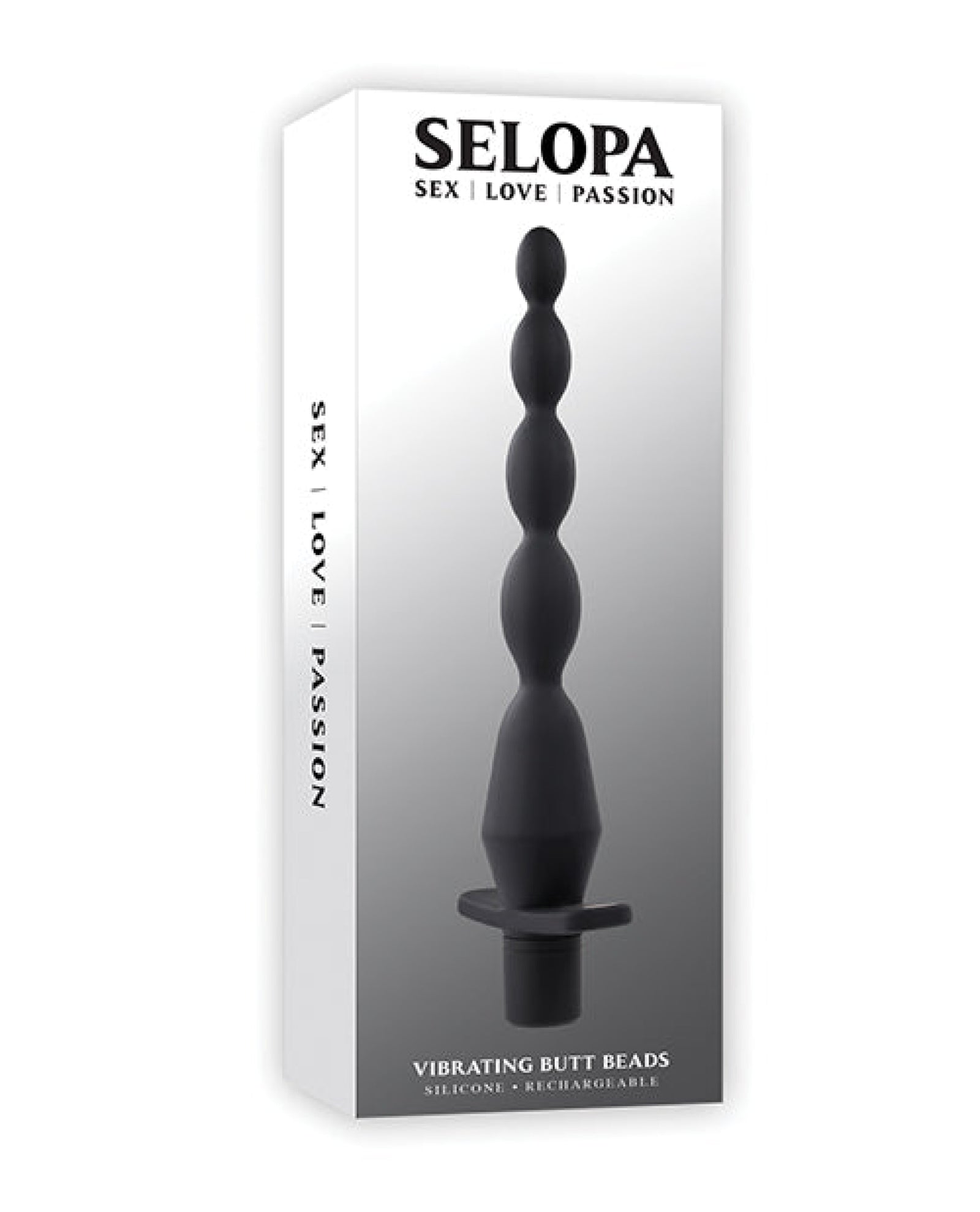 Selopa Vibrating Butt Beads - Black Selopa
