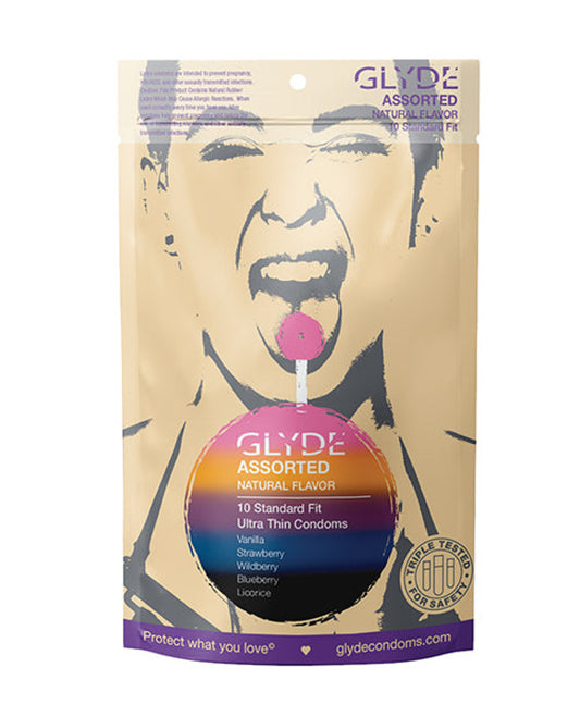 Glyde Assorted Flavors - Pack Of 10 Glyde 1657