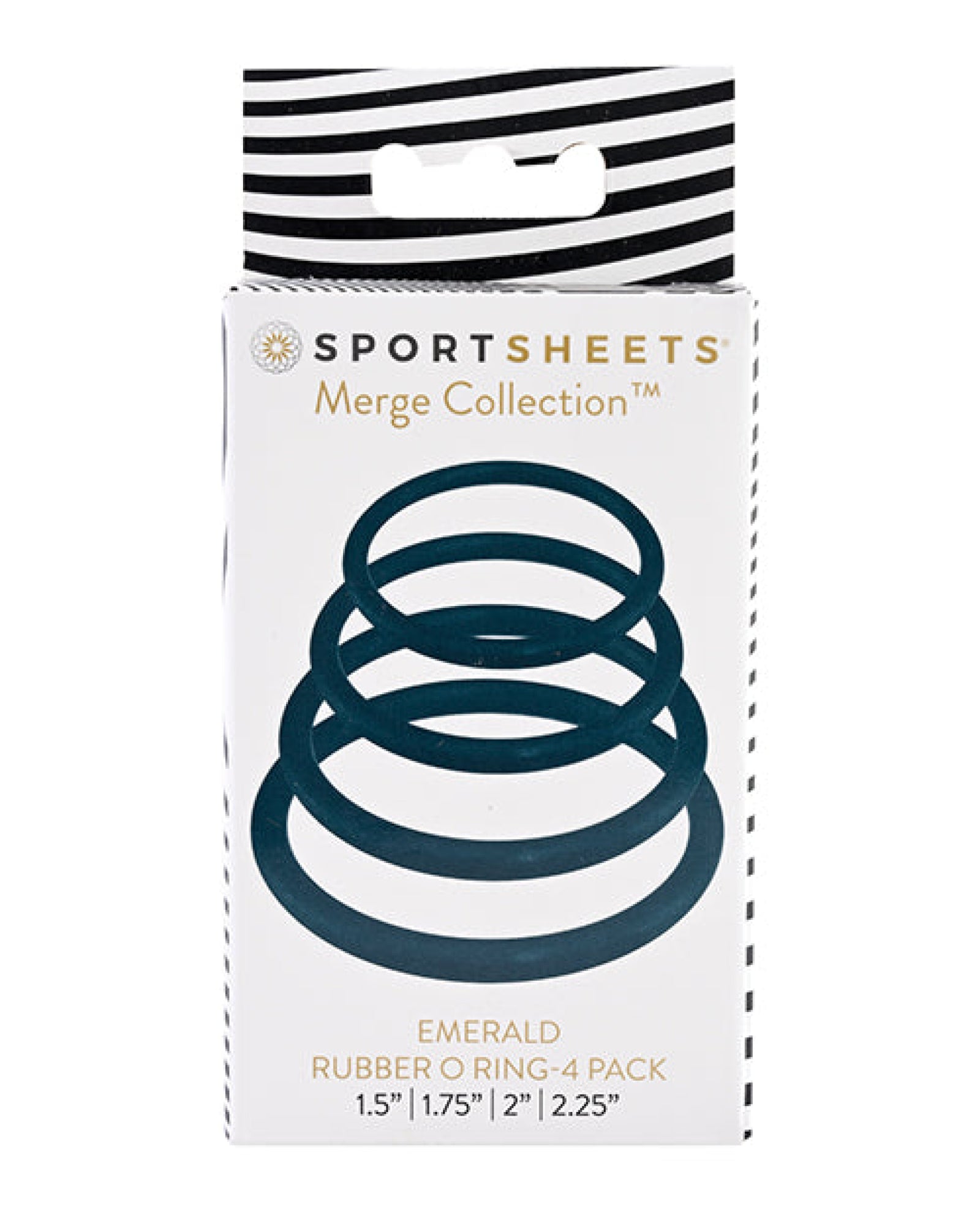 Sportsheets O Ring 4 Pack - Emerald Sportsheets