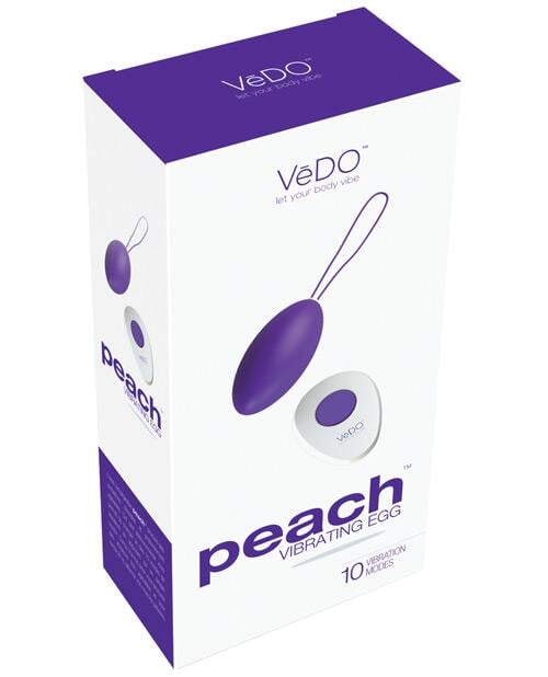 Vedo Peach Rechargeable Egg Vibe VēDO