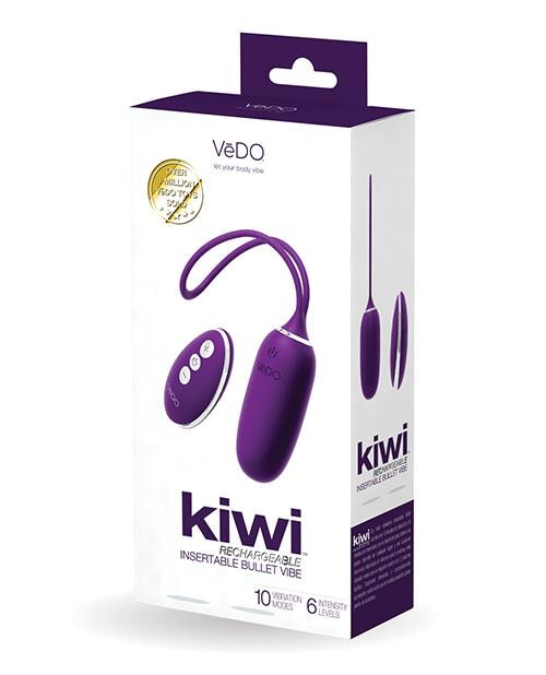 Vedo Kiwi Rechargeable Insertable Bullet - Deep Purple VēDO
