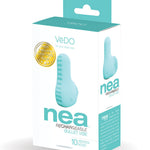 Vedo Nea Rechargeable Finger Vibe - Tease Me Turquoise VēDO