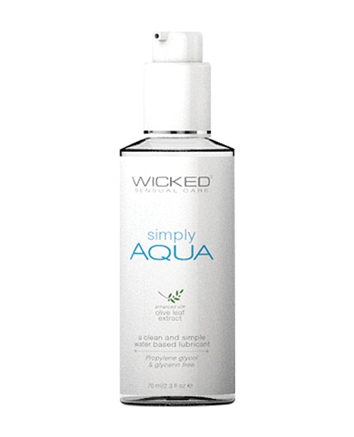 Wicked Sensual Care Simply Aqua Water Based Lubricant Wicked Sensual Care