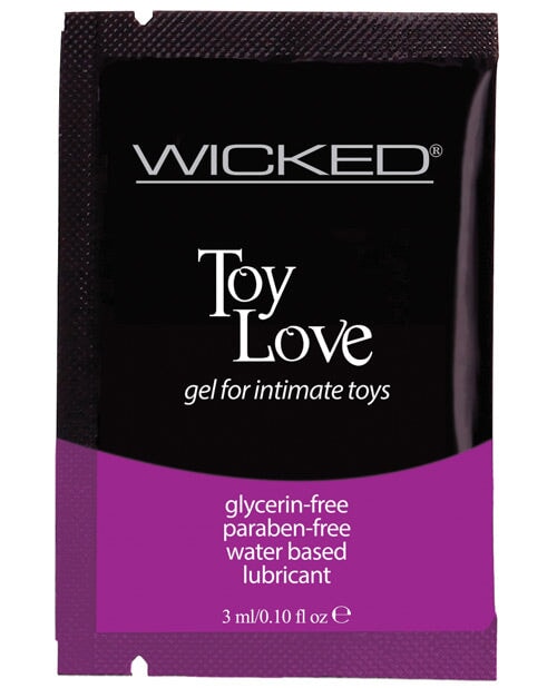 Wicked Sensual Care Toy Love Water Based Lubricant - .1 Oz Fragrance Free Wicked Sensual Care