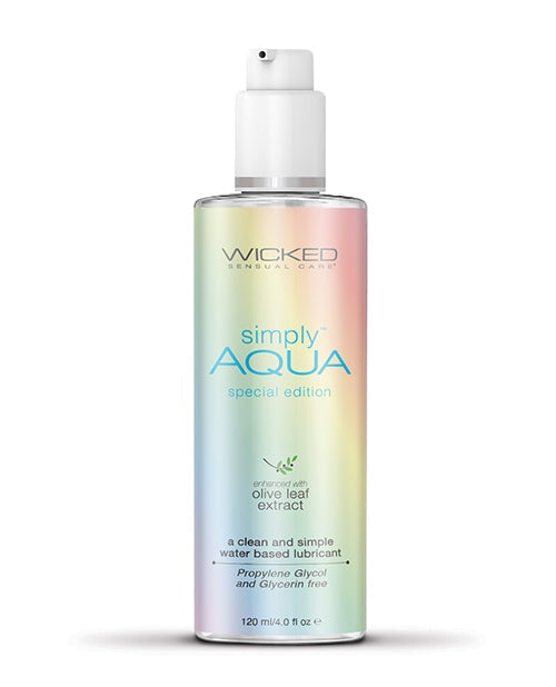 Wicked Sensual Care Aqua Special Edition Water Based Lubricant - 4 Oz Wicked Sensual Care