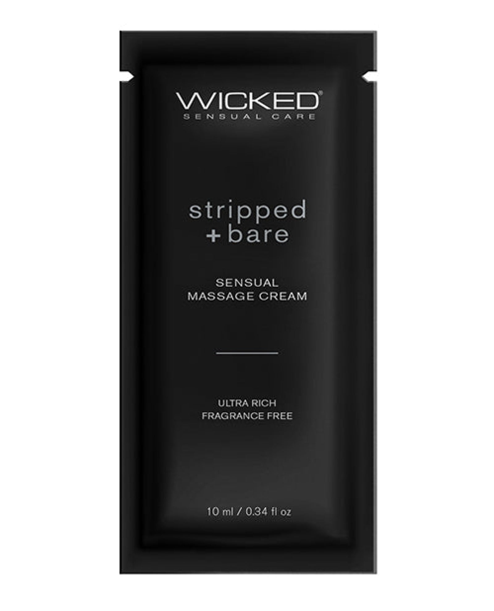 Wicked Sensual Care Stripped & Bare Unscented Massage Cream Wicked Sensual Care