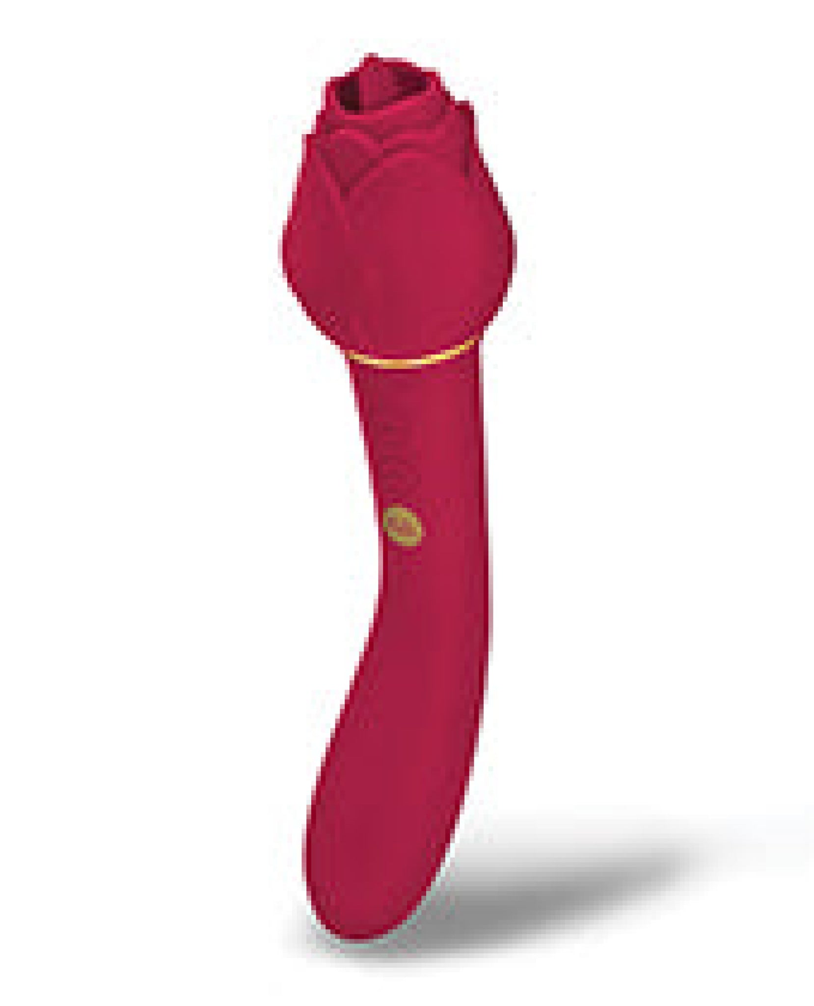 Secret Kisses Lingo Dual Ended Rose Bud W-clitoral Flickering & Internal Massage - Red Xgen