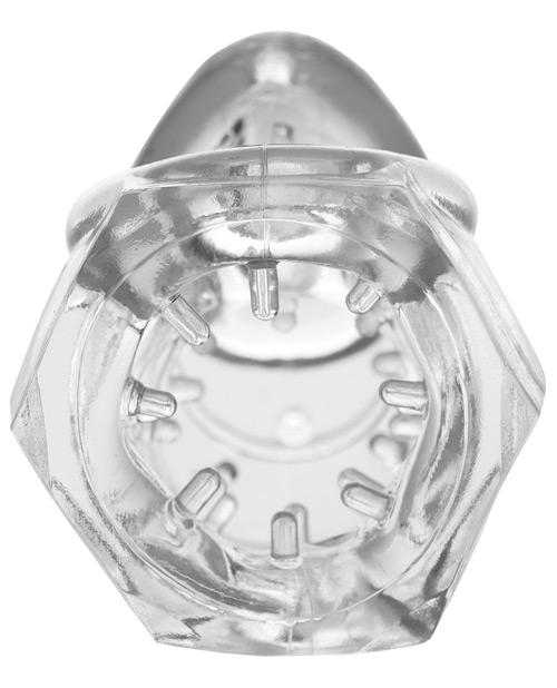 Master Series Detained 2.0 Restrictive Chastity Cage W-nubs - Clear Master Series