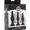 Master Series Triple Tapered Silicone Anal Trainer - Black Set Of 3 Master Series