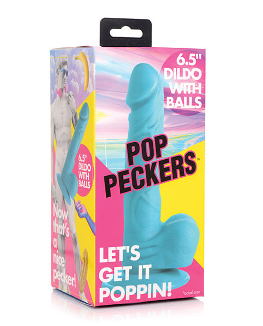 Pop Peckers 6.5" Dildo W/balls Pop Peckers 1657