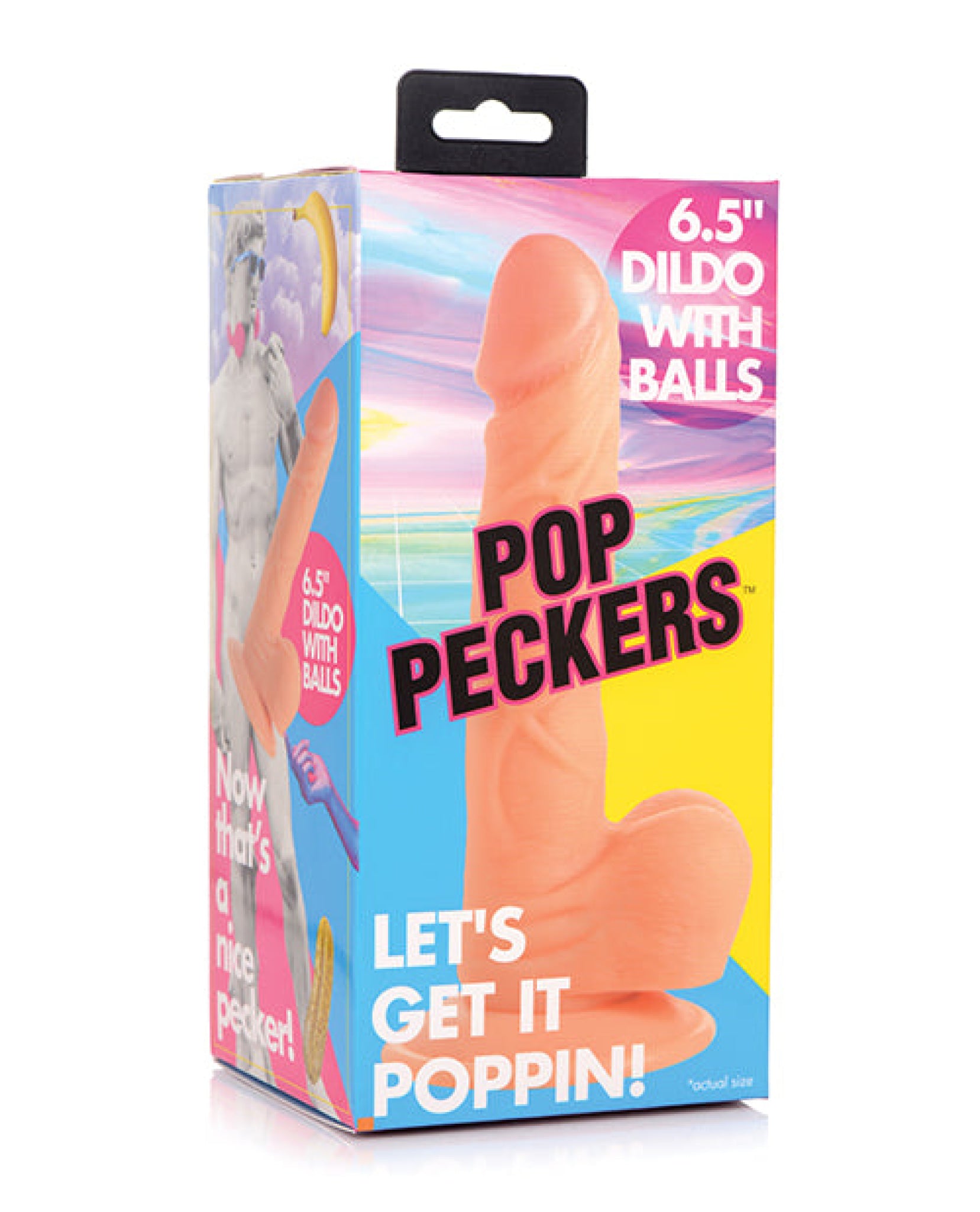 Pop Peckers 6.5" Dildo W/balls Pop Peckers