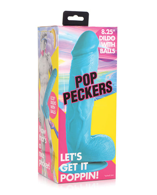 Pop Peckers 8.25" Dildo W/balls Pop Peckers 1657