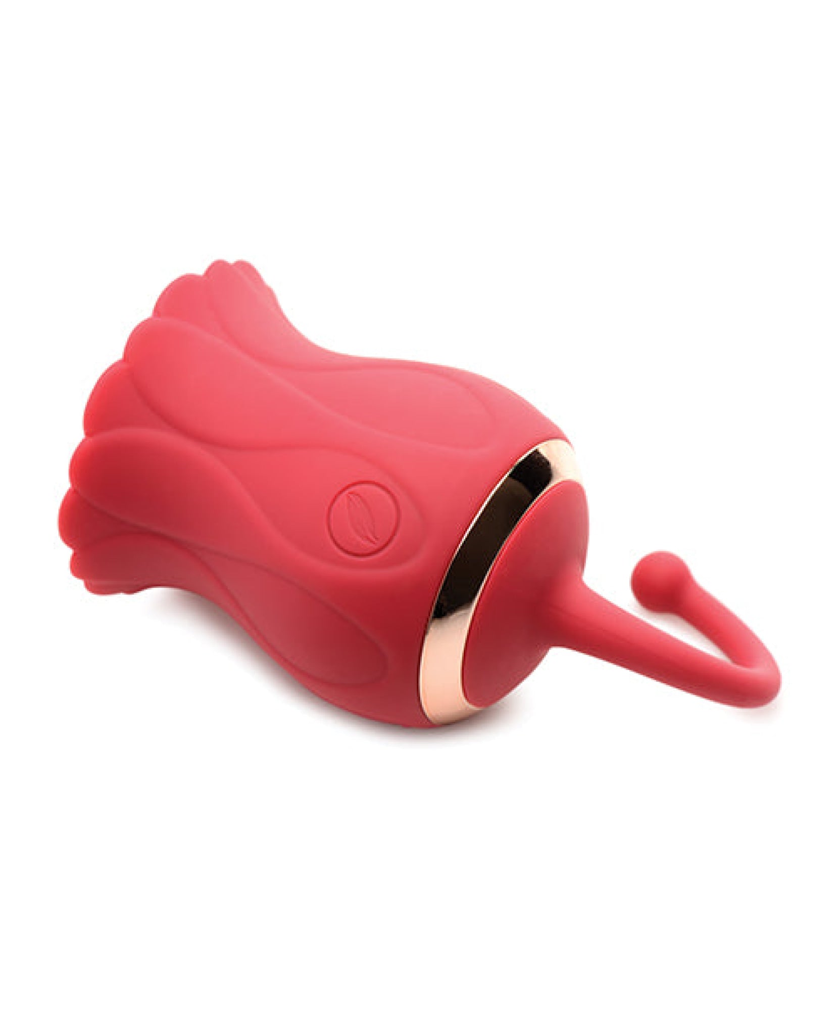 Inmi Bloomgasm Royalty Rose Textured Suction Clit Stimulator - Red Inmi