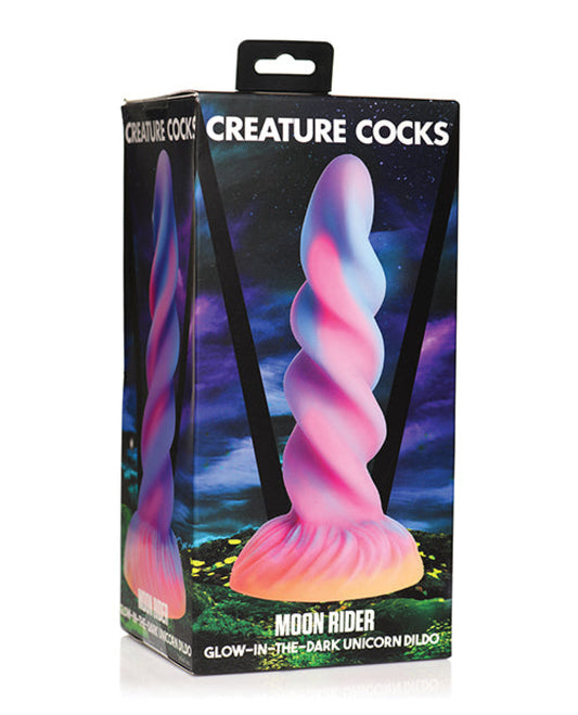 Creature Cocks Moon Rider Unicorn Dildo - Glow In The Dark Creature Cocks