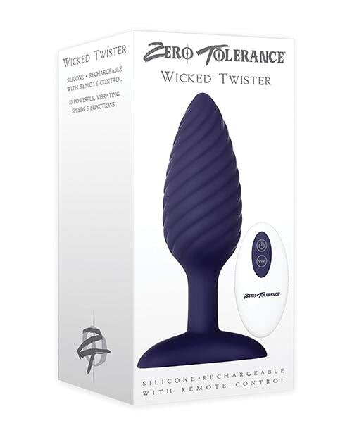 Zero Tolerance Wicked Twister Anal Rechargeable - Purple Zero Tolerance